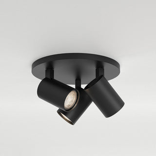 Astro Ascoli Triple Round, Dimmable Indoor Spotlight (Matt Black)