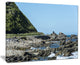 "Beautiful New Zealand Rocky Beach" Modern Seascape Wall Art, 40"x30"