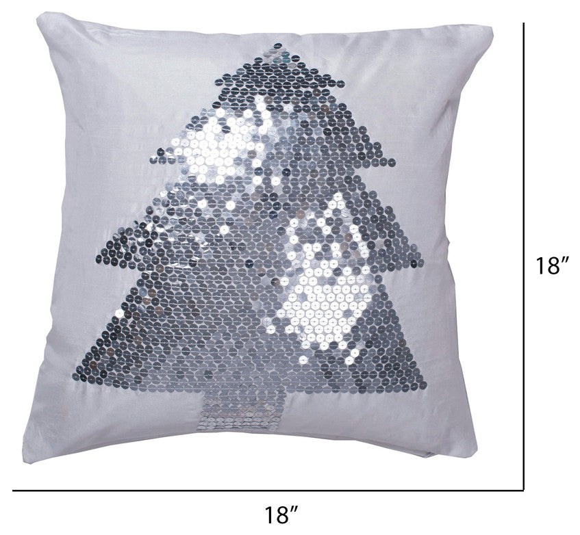Vickerman QTx17371 Decorative 18"x18" Sequin Tree Pillow