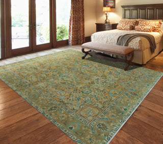 Fine Vintage Distressed Belia Rust/Brown Rug, 9'9 x 11'2