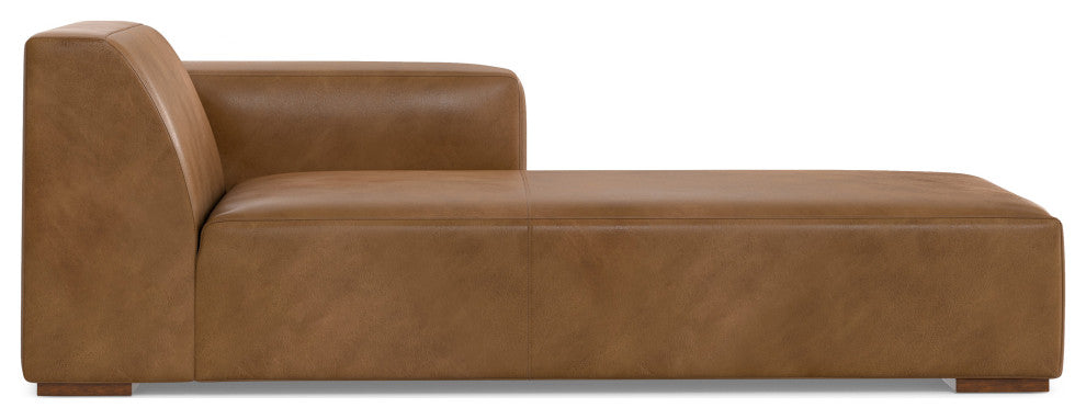Rex Right Chaise Sofa Module in Genuine Leather