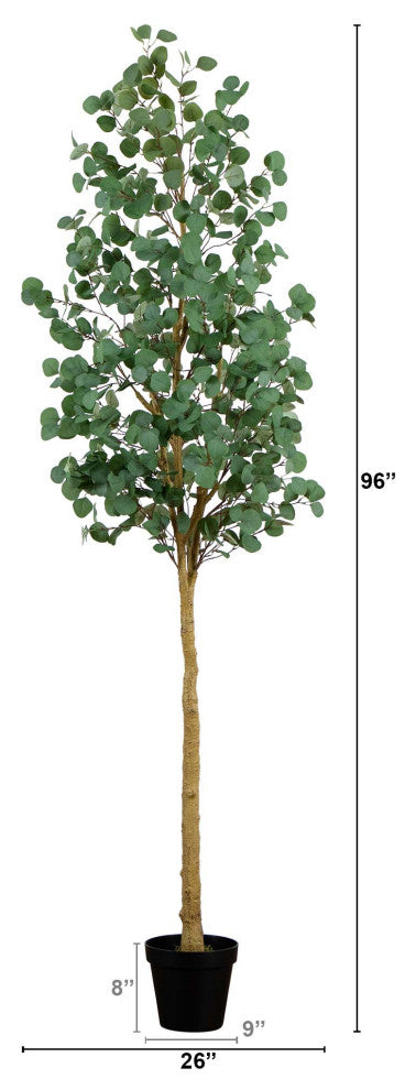 8ft. Artificial Eucalyptus Tree