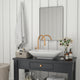 Susan Wall Mirror Hangs Horizontally or Vertically, Black, 22" X 30"