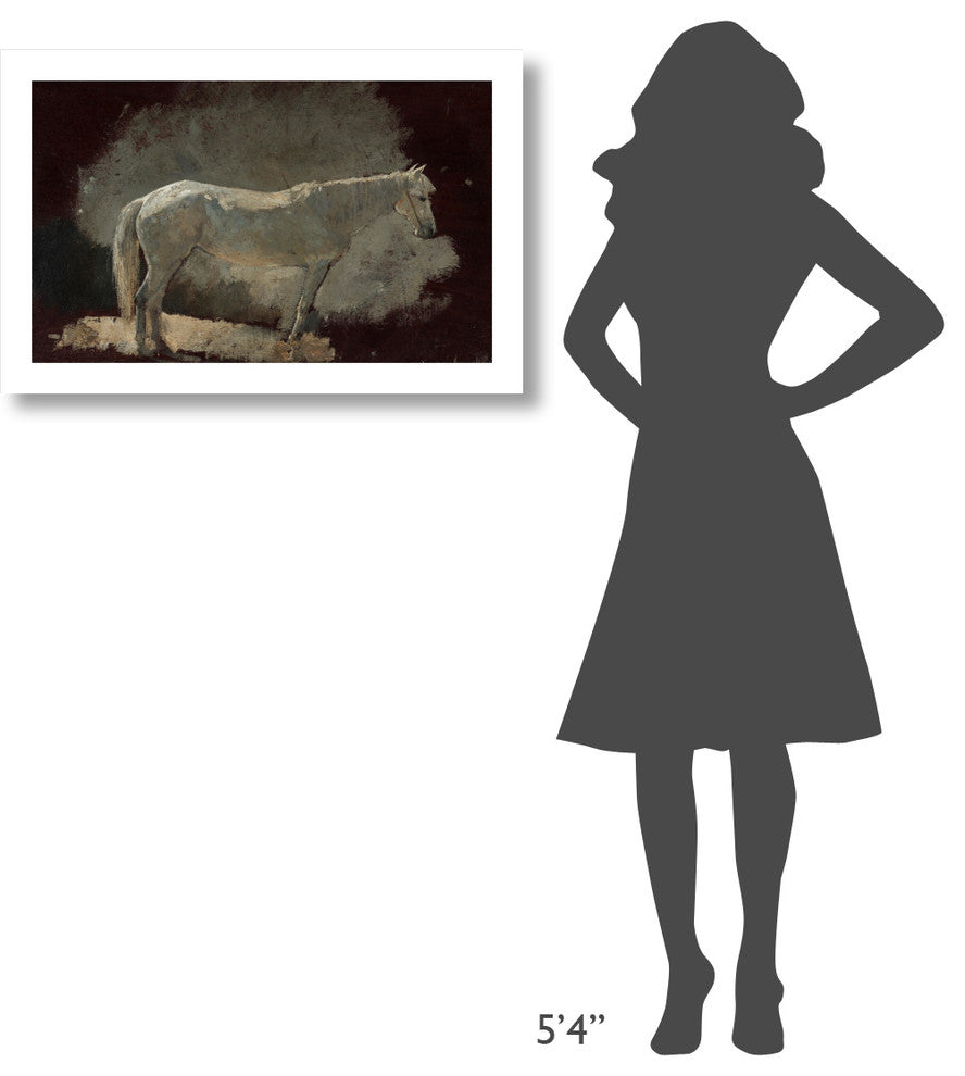 "White Mare, c.1868" Digital Paper Print by Winslow Homer, 32"x20"