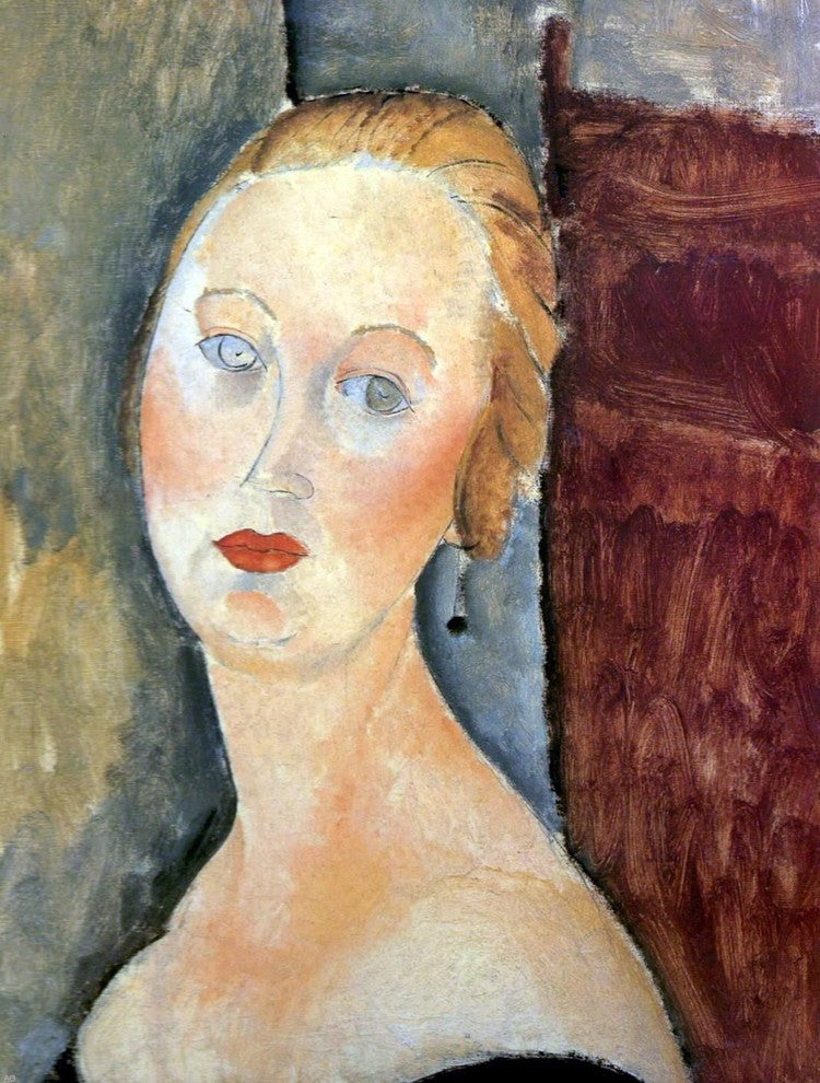 Amedeo Modigliani Germaine Survage With Earrings Wall Decal Print