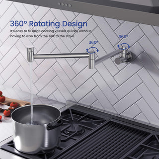 Circular Pot Filler, Chrome