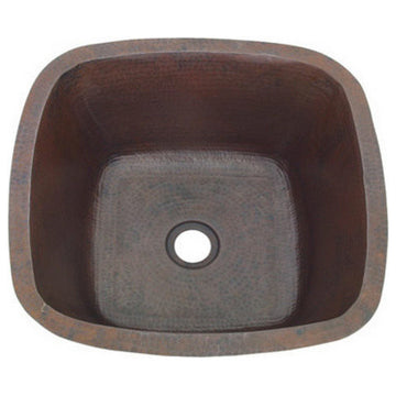 18" Large Square Copper Sink For Bar Or Kitchen Prep Use