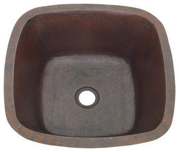 18" Large Square Copper Sink For Bar Or Kitchen Prep Use