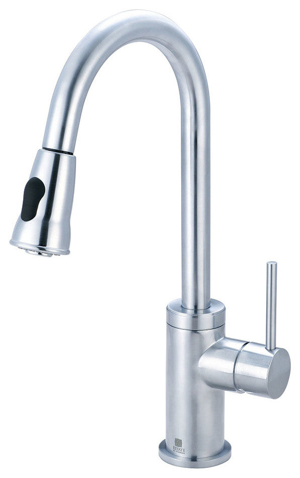Motegi Single Handle Pull-Down Kitchen Faucet, Stainless Steel