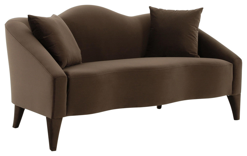 Naya Chocolate Velvet Loveseat