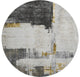 Premium Machine Washable Mayfield AMF624 Gray 8'' x 8'' Round Rug
