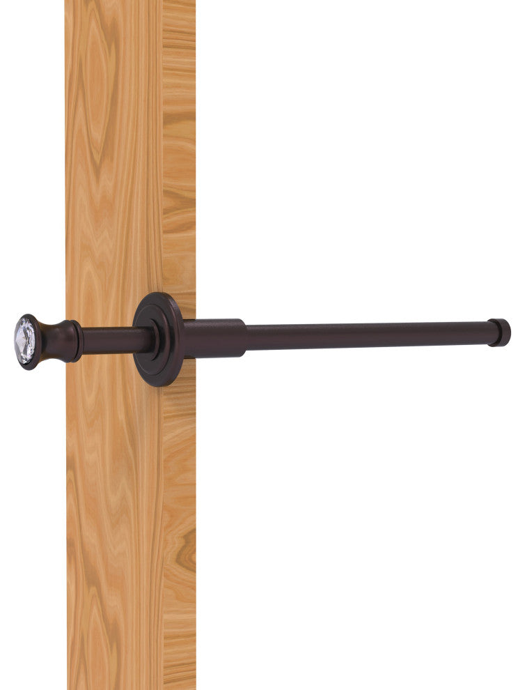 Carolina Crystal Retractable Pullout Garment Rod, Antique Bronze