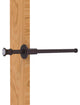 Carolina Crystal Retractable Pullout Garment Rod, Antique Bronze