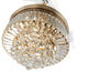Unique Caged Ceiling Fan with Remote, LED light, Retractable Blades, French Gold