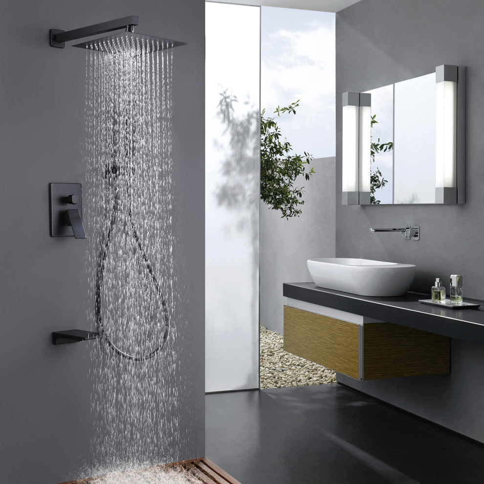 Pressure Balanced Complete Tub And Shower Faucet With Rough-In Valve