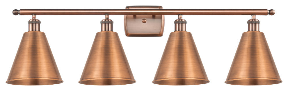 Ballston Cone Bath Vanity Light, Antique Copper, Antique Copper