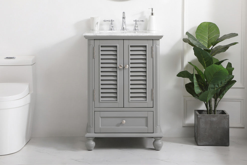 Home Living 24" Single Bathroom Vanity, Gray