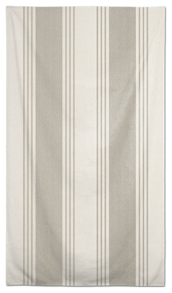 Neutral Stripes 58 x 102 Outdoor Tablecloth