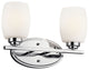 Kichler Eileen 2 Light Bath Light in Chrome
