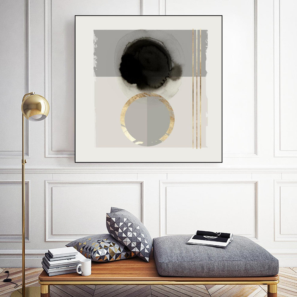 "Dream Life Inspired II" Framed Canvas by Giant Art 20"x20"