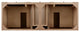 Bristol 60" Double Vanity Whitewashed Walnut, Carrara Marble