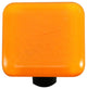 Pumpkin Orange Knob, Black Post