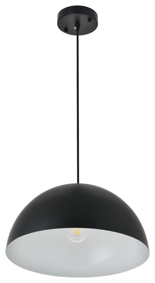 Black Finish 1-Light Pendant