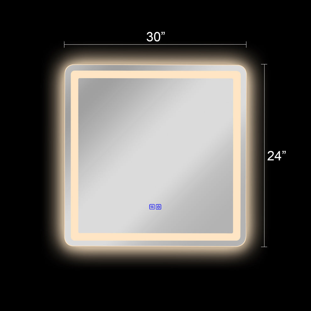 SPECULO Back Lit LED Mirror 4000K Warm White 30inches Wide