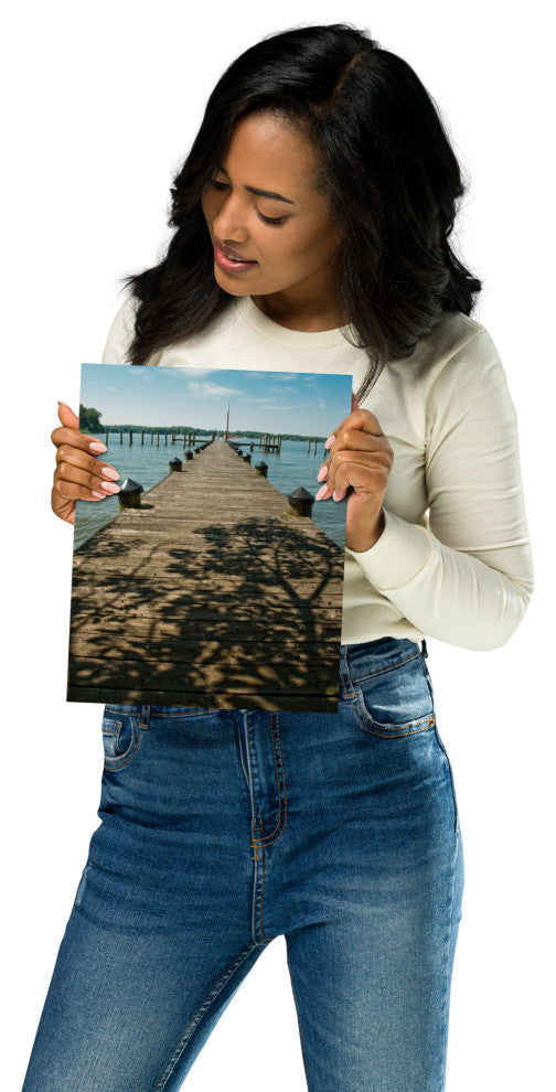 Endless Dock Landscape Photography Unframed Wall Art Print, 8" X 10"