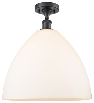 Innovations 516-1C-BK-GBD-161 1 Light Semi-Flush Mount, Matte Black