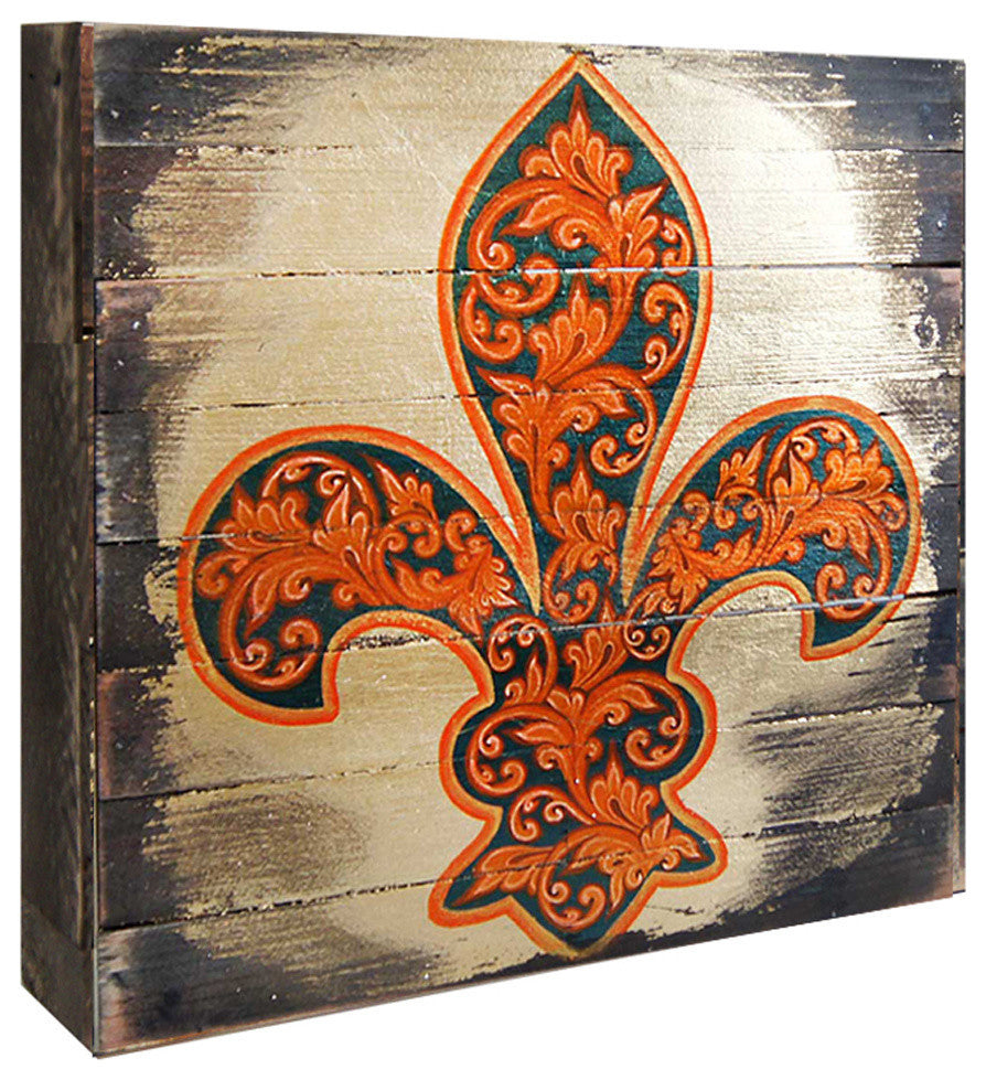 Cross Fleur-De-Lis, 16"x12"