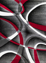 Luxe Weavers Abstract Modern Area Rug, Gray, 7'6"x10'6"