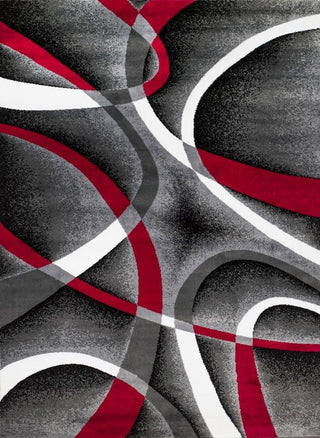 Luxe Weavers Abstract Modern Area Rug, Gray, 7'6"x10'6"