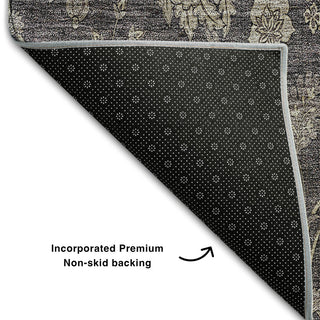 Premium Machine Washable Mayfield AMF680 Taupe 3' x 5' Rug