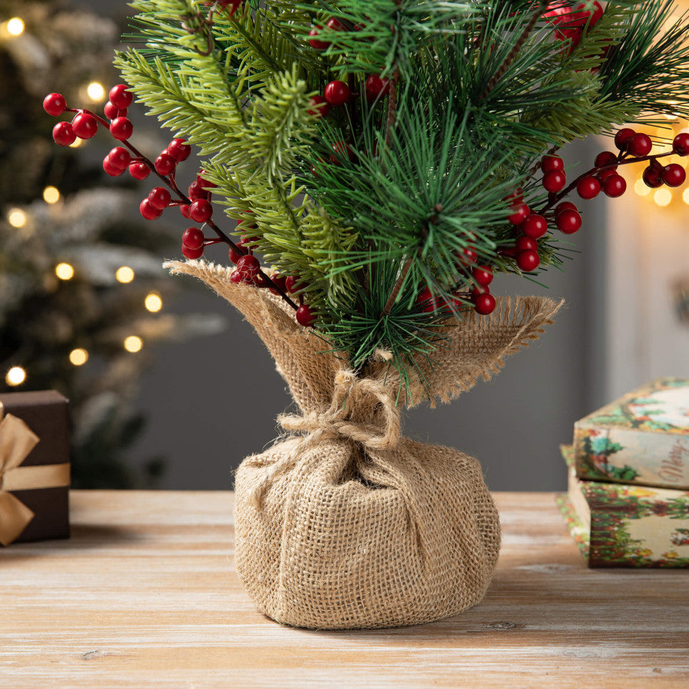 20"H Christmas Cardinal Table Tree Decor