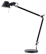 Black Frame, Chrome Hardware Table Lamp
