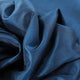 Captain's Blue Vintage Textured Faux Dupioni Silk Swatch Sample, 4W X 4L