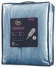 Serta Plush Heated Throw, Light Blue