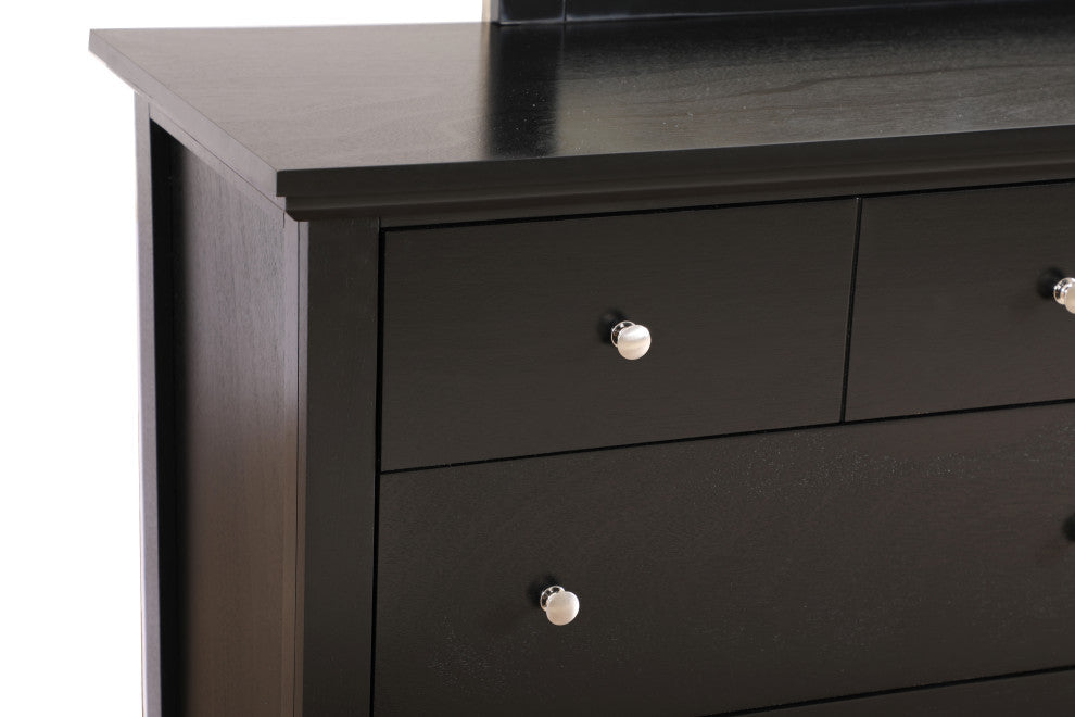 Simeon 8-Drawer Dresser, Black