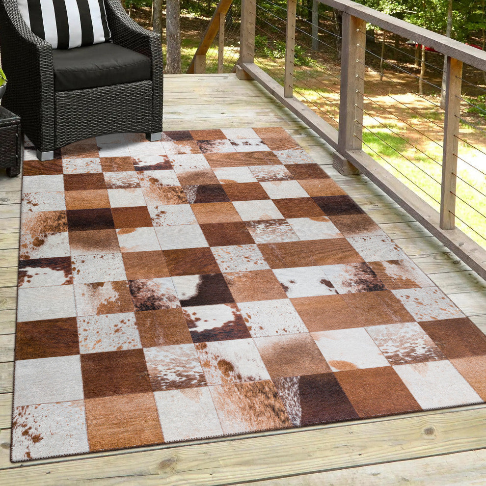 Indoor/Outdoor Stetson SS10 Driftwood Machine Washable 10' x 14' Rug