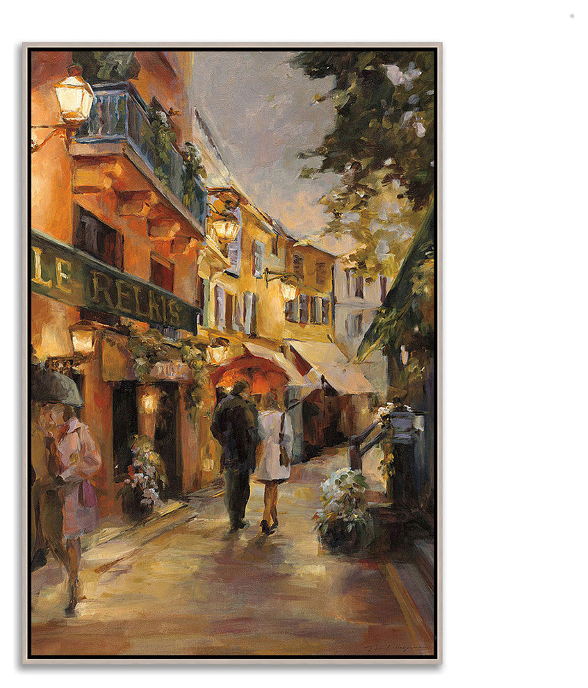 "Evening In Paris " By Marilyn Hageman, Giclee Print On Canvas, Ready To Hang