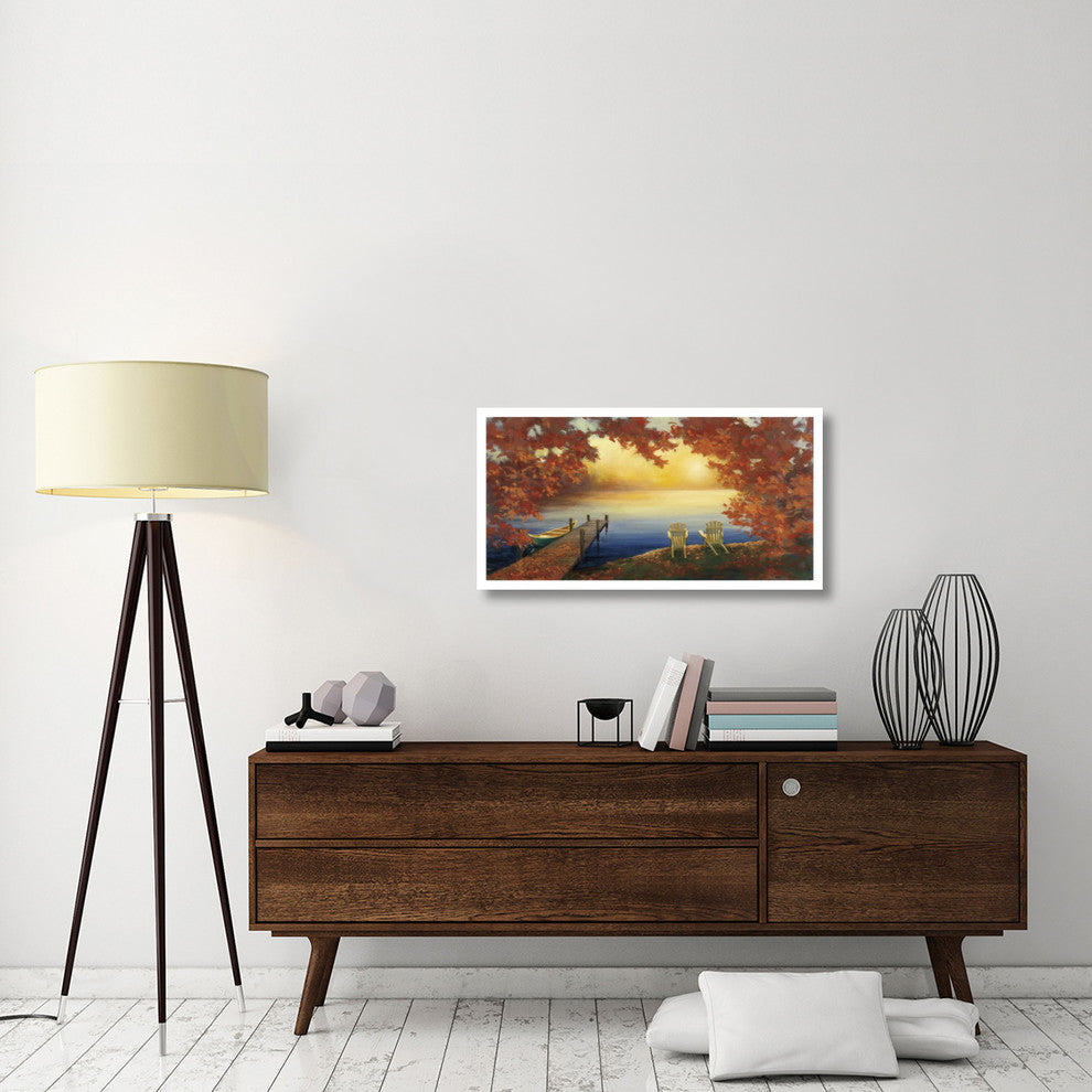 "Autumn Glow Crop v2" Digital Paper Print by Julia Purinton, 38"x20"
