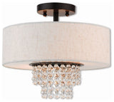 2 Light Ceiling Mount, English Bronze