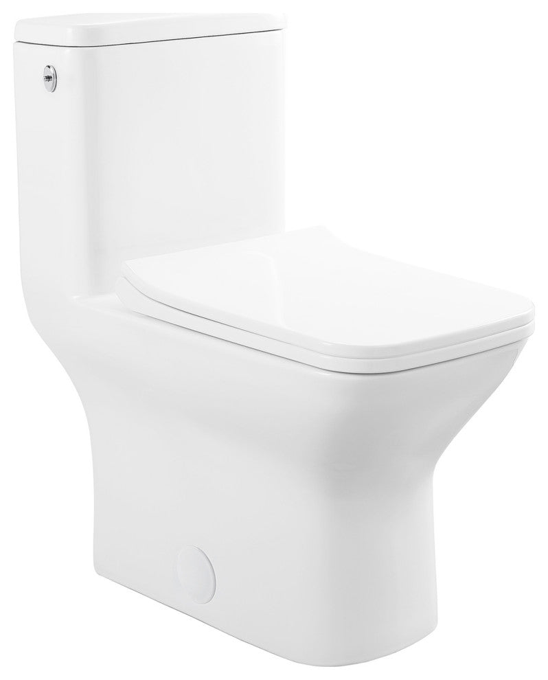 Carre One Piece Square Toilet, Touchless