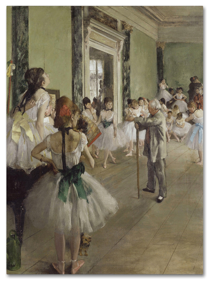 Edgar Degas 'The Ballet Class' Canvas Art, 19x14