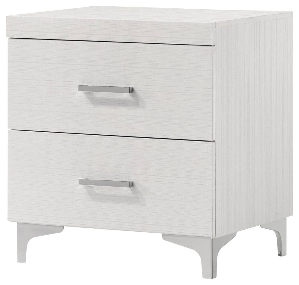 Bd00645, Nightstand, White Finish, Casilda