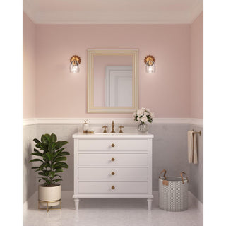 Quillan Collection Transitional Bath and Vanity Light, Gold Ombre