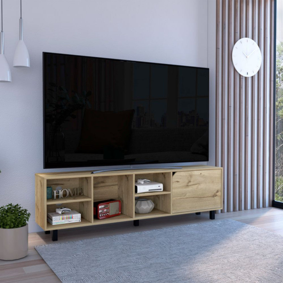 Conquest Tv Stand, Light Oak