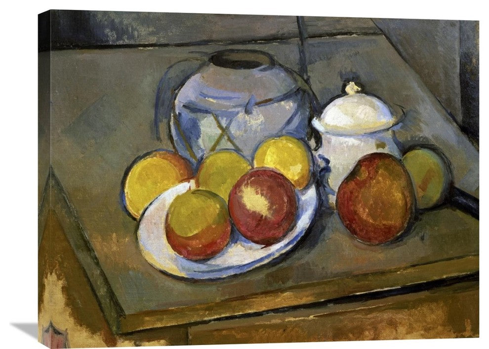 "Flawed Vase, Sugar Bowl and Apples" Artwork, 30"x23"