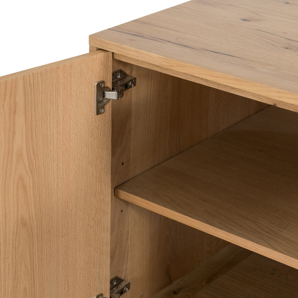 Eaton Executive Desk Light Oak Resin, Dark Gunmetal